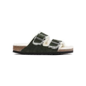 Anthropologie x Birkenstock Arizona Suede Shearling-Lined Sandals $160 Sz 38